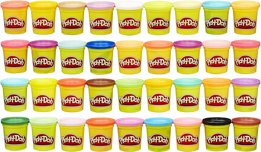 Play-Doh Modeling Compound 36-Pack Case of Colors, Non-Toxic, 3 Oz Cans of Assort. Colors, Back to School Classroom Supplies, Preschool Toys, Ages 2+ (Amazon Exclusive)